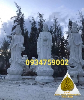 Tượng TAM tHÁNH bẰNG Đá Hoàng Quân
