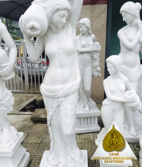 Tượng Điêu Khắc Đá Cô Gái