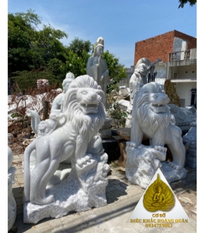 TƯỢNG SƯ TỬ BẰNG ĐÁ 1