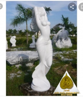 Tượng Cô Gái Bằng Đá Hoàng Quân07